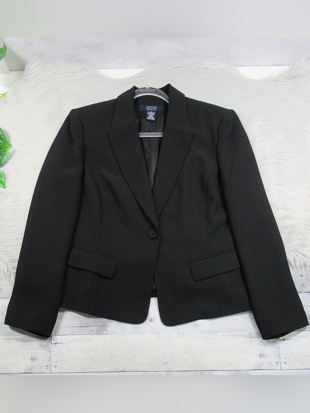 Jones Wear Essential Classic Black Office Career Blazer - Size 18 Fits XL